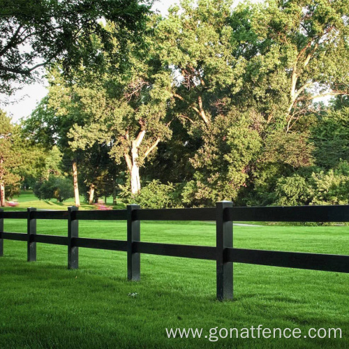 Black Vinyl Horse Fence